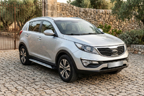 Kia Sportage 2010–2015 Sivuporrast Shining V1 (2 kpl, alumiini) kuva 1