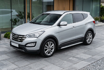 Hyundai Santa Fe 3 2012–2018 Sivuporrast Shining V1 (2 kpl, alumiini) kuva 1