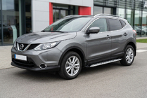 Nissan Qashqai 2014–2021 Sivuporrast Shining V1 (2 kpl, alumiini) kuva 1