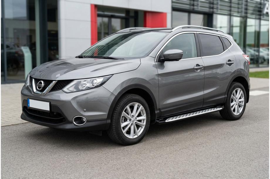 Nissan Qashqai 2014–2021 Sivuporrast Shining V1 (2 kpl, alumiini) Image