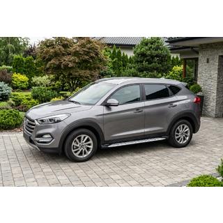 Sivuporrast Shining V1 (2 kpl, alumiini) Hyundai Tucson TL 2016–2021 kuva 1