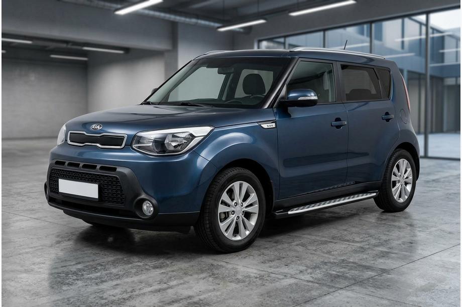 Kia Soul II 2013–2018 Sivuporrast Shining V1 (2 kpl, alumiini) Image