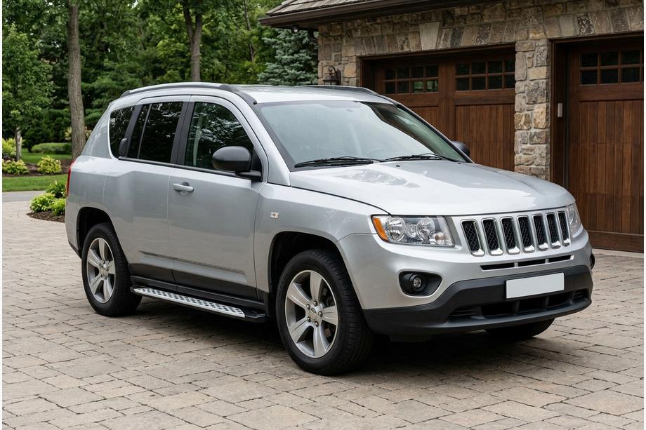 Jeep Compass 2006–2016 Sivuporrast Shining V1 (2 kpl, alumiini) Image