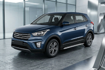 Hyundai Creta 2014–2020 Sivuporrast Shining V1 (2 kpl, alumiini) kuva 1