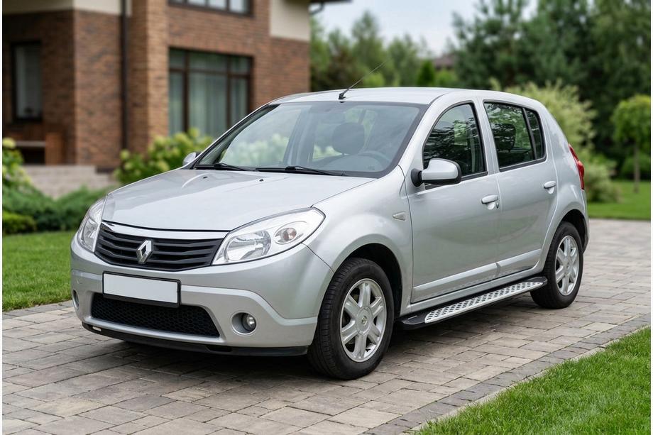 Renault Sandero 2007–2013 Sivuporrast Shining V1 (2 kpl, alumiini) Image