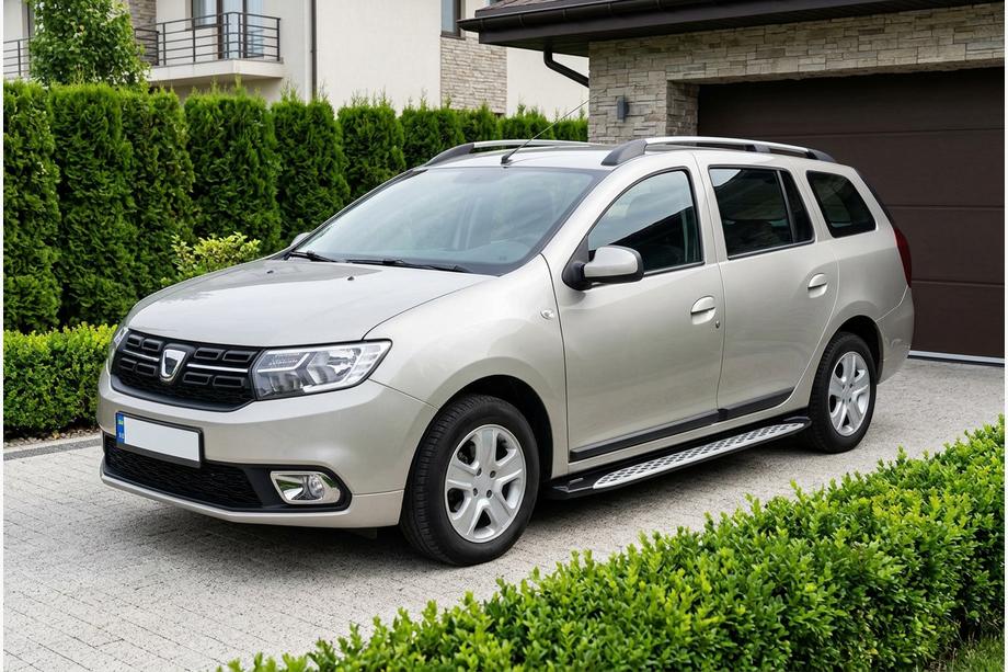 Dacia Logan MCV 2013–2020 Sivuporrast Shining V1 (2 kpl, alumiini) Kuva 1