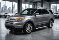 Ford Explorer 2011–2019 Sivuporrast Shining V1 (2 kpl, alumiini) kuva 1