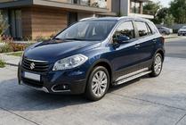 Suzuki SX4 S-Cross 2013–2016 Sivuporrast Shining V1 (2 kpl, alumiini) kuva 1