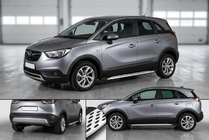 Opel Crossland X 2017–2024 Sivuporrast Shining V1 (2 kpl, alumiini) kuva 1
