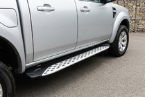 Ford Ranger 2007–2011 Sivuporrast Shining V1 (2 kpl, alumiini) kuva 1