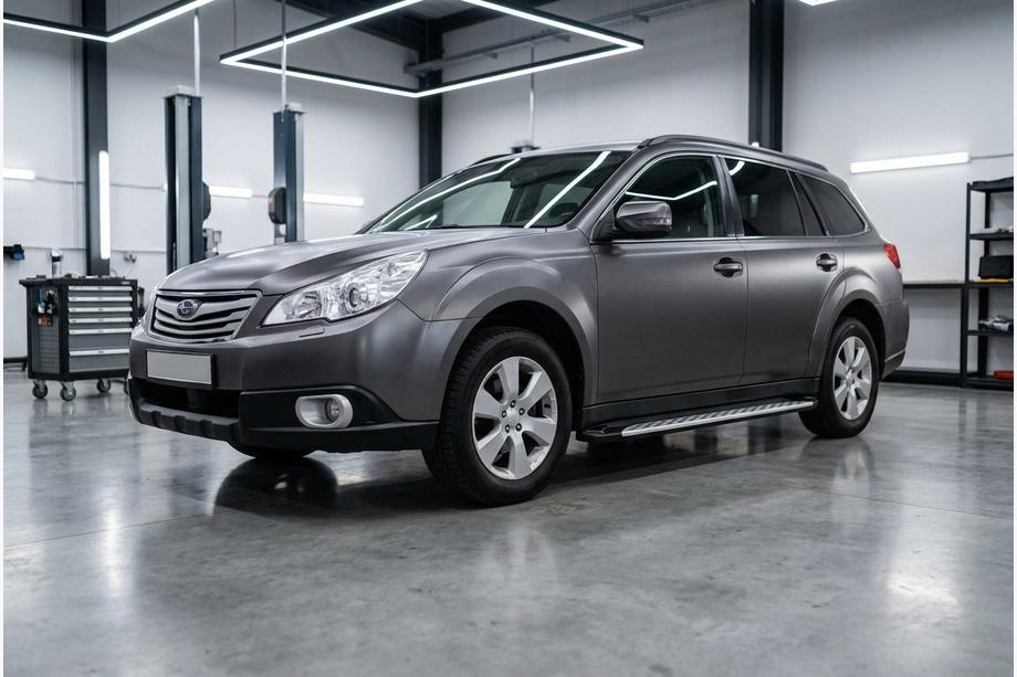 Subaru Outback 2009–2014 Sivuporrast Shining V1 (2 kpl, alumiini) Image