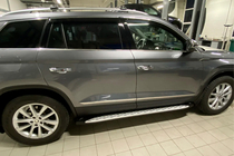 Skoda Kodiaq 2016–2023 Sivuporrast Shining V1 (2 kpl, alumiini) kuva 4