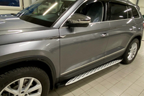 Skoda Kodiaq 2016–2023 Sivuporrast Shining V1 (2 kpl, alumiini) kuva 7