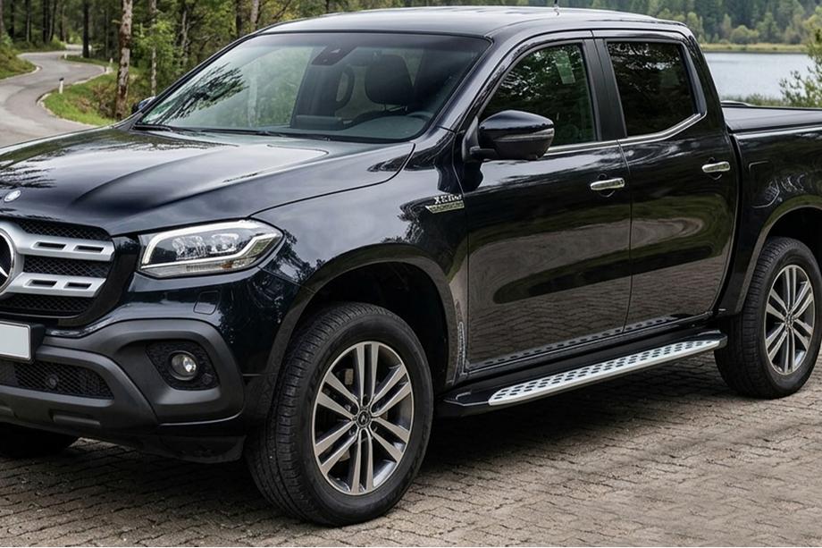 Mercedes X class 2017–2020 Sivuporrast Shining V1 (2 kpl, alumiini) Image