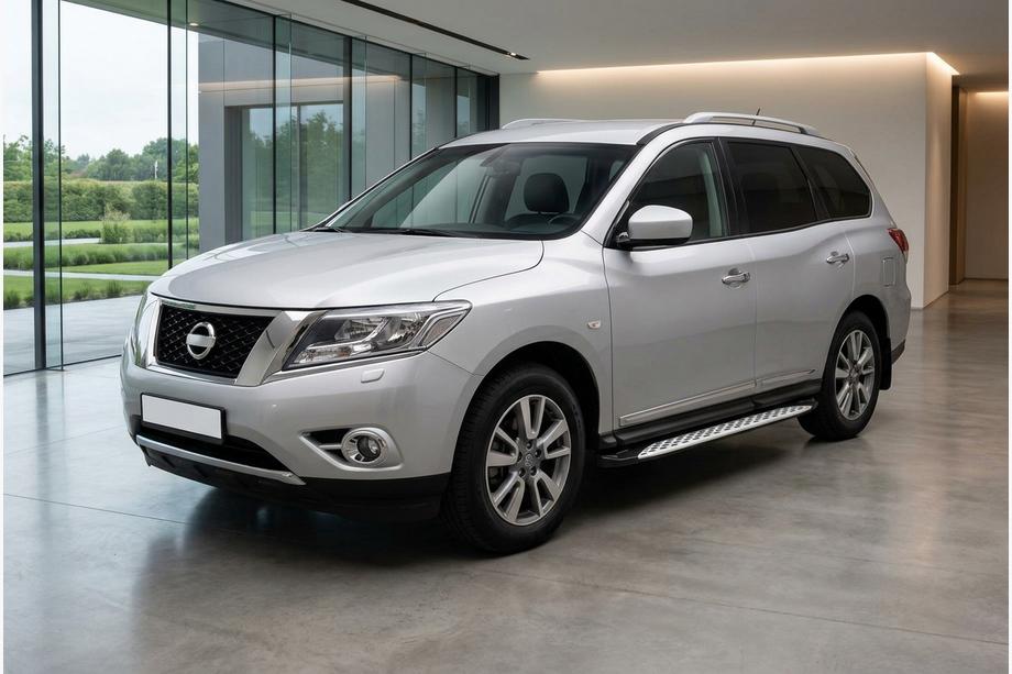 Nissan Pathfinder R52 2012–2021 Sivuporrast Shining V1 (2 kpl, alumiini) Image