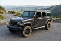 Jeep Wrangler 2018– Sivuporrast Shining V1 (2 kpl, alumiini) kuva 1