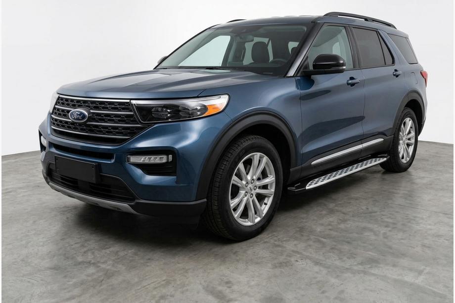 Ford Explorer 2019– Sivuporrast Shining V1 (2 kpl, alumiini) Image