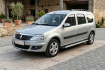 Dacia Logan MCV 2004–2014 Sivuporrast Shining V1 (2 kpl, alumiini) kuva 1