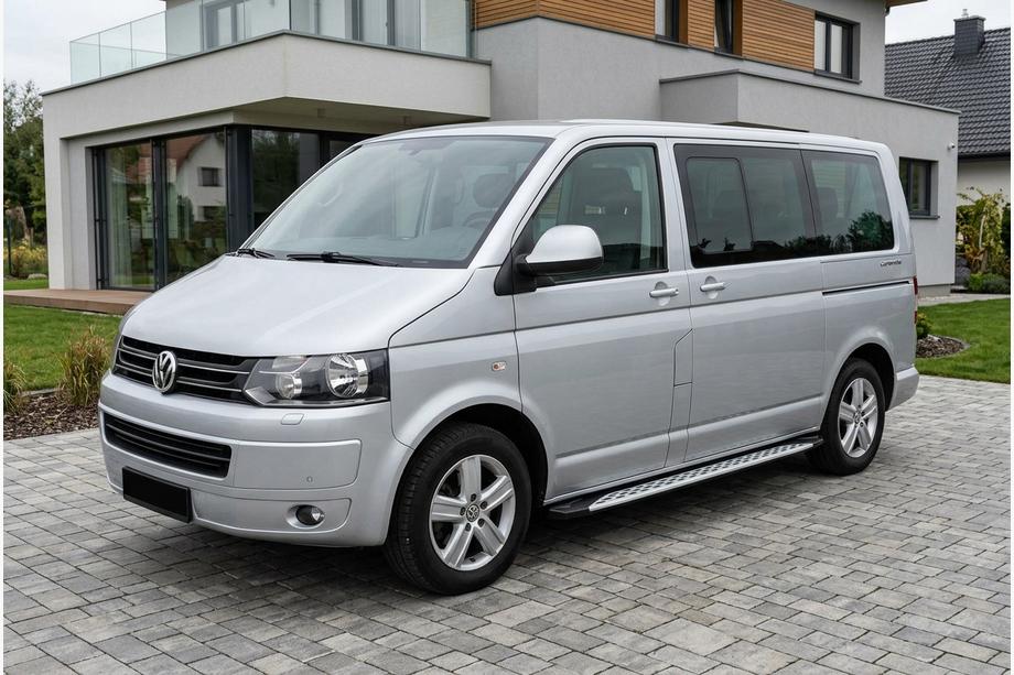 Volkswagen T5 2010–2015 Sivuporrast Shining V1 (2 kpl, alumiini) Lyhyt akseliväli Image