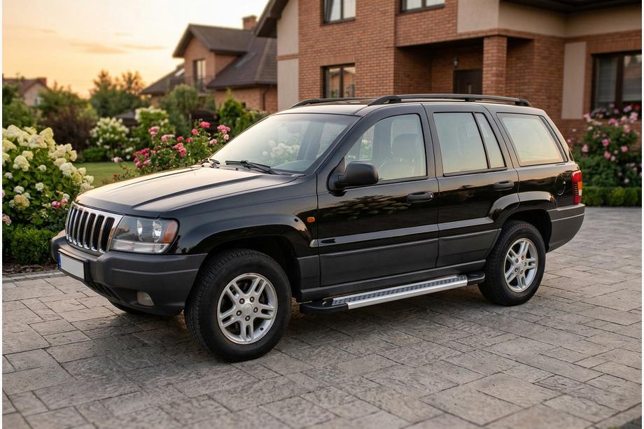 Jeep Grand Cherokee WJ 1999–2004 Sivuaskelmat Vision New Grey (2 kpl, alumiini) Kuva 1