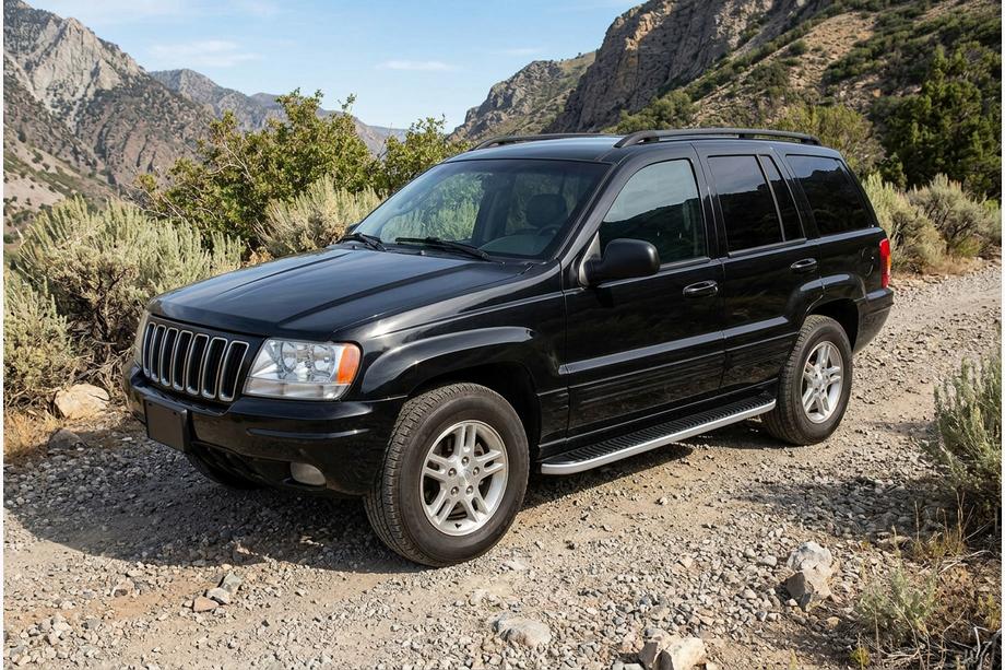 Jeep Grand Cherokee WJ 1999–2004 Sivuportaat Tayga Grey (2 kpl, alumiini) Image