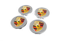 Porsche Vanteen keskikapselit 76/71 mm harmaa (4 kpl) kuva 1