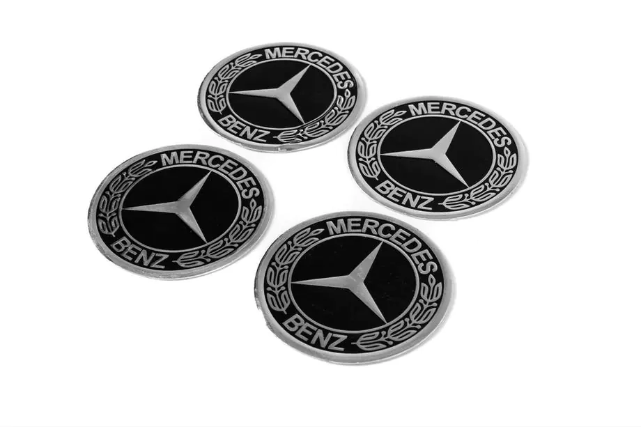 Mercedes-Benz Vanteiden keskiömerkki-tarrat 90 mm (4 kpl) Image