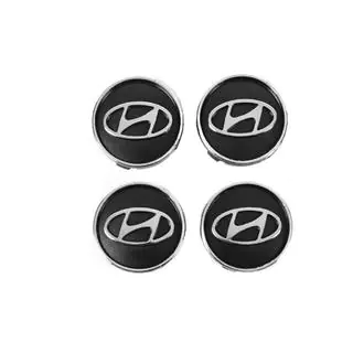 Mustat vanteen keskiökupit hyun60tur-bl (59 mm / 55 mm, 4 kpl) kuva 3
