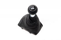 Audi A4 B7 2004–2008 Vaihdekepin nuppi + vaihdekepin suojapussi (keinonahka) kuva 1