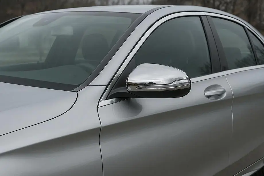Mercedes C-class W205 2014–2021 Sivupeilien kuoret (2 kpl, ruostumaton teräs) Image