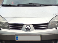 Renault Scenic/Grand 2003–2009 Jäähdyttimen säleikön listat (4 kpl, ruostumaton teräs) kuva 1