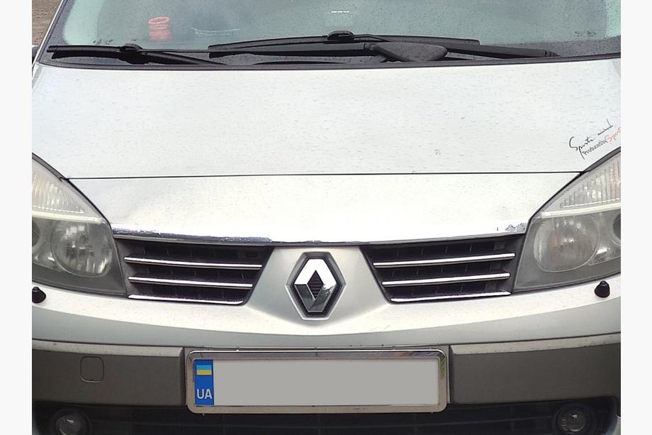 Renault Scenic/Grand 2003–2009 Jäähdyttimen säleikön listat (4 kpl, ruostumaton teräs) Image