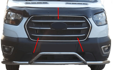 Ford Transit 2014– Jäähdyttimen säleikön listat (4 kpl, ruostumaton teräs) kuva 1