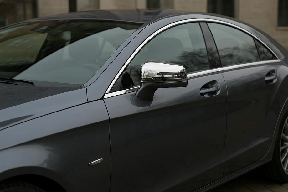 Mercedes CLS C218 2011–2018 Sivupeilien kuoret (2 kpl, ruostumaton teräs) Image