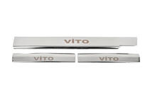 Mercedes Vito W638 1996–2003 Carmos V1 sisäkynnyslistat (3 kpl, ruostumaton teräs) kuva 3