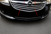 Opel Insignia 2008–2017 Etumaskin listat (2014-2017, ruostumaton teräs) kuva 1
