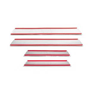Kromatut kynnyslistat V-2 (4 kpl, Carmos) BMW 5-sarja E39 1996–2003 kuva 3