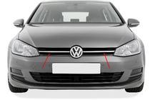 Volkswagen Golf 7/E-Golf 2012–2020 Ylämaskin lista, ruostumaton teräs kuva 3