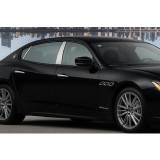 Ovipilarien koristepaneelit (4 kpl, ruostumaton teräs) Maserati Quattroporte 2013–2023 kuva 1