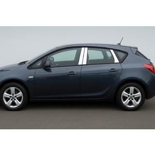 Kromiset ovipilarin listat (HB/SD) (6 kpl, ruostumaton teräs) Opel Astra J 2009–2015 kuva 1