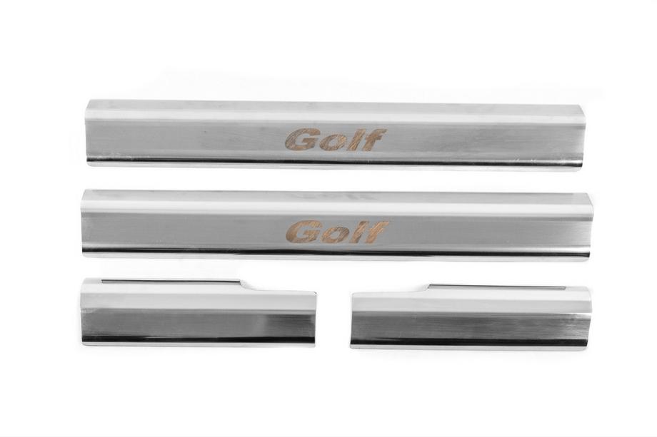 Volkswagen Golf 6 2008–2014 Carmos sisäkynnyslistat (4 kpl, ruostumaton teräs) Image