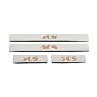 Carmos-kynnyslistat (4 kpl, ruostumaton teräs) Peugeot 508 2010–2018 kuva 1