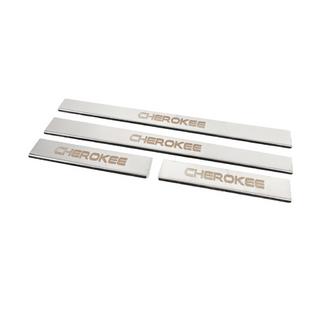 Kynnyslistat Carmos V-2 (4 kpl, ruostumaton teräs) Jeep Grand Cherokee WK 2004–2010 kuva 2