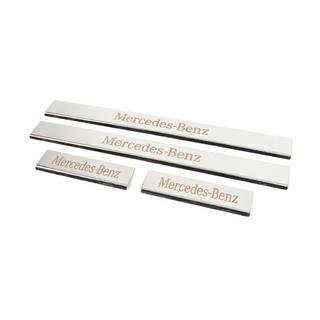 Carmos-kynnyslistat (4 kpl, ruostumaton teräs) Mercedes C-sarja W204 2007–2015 kuva 2