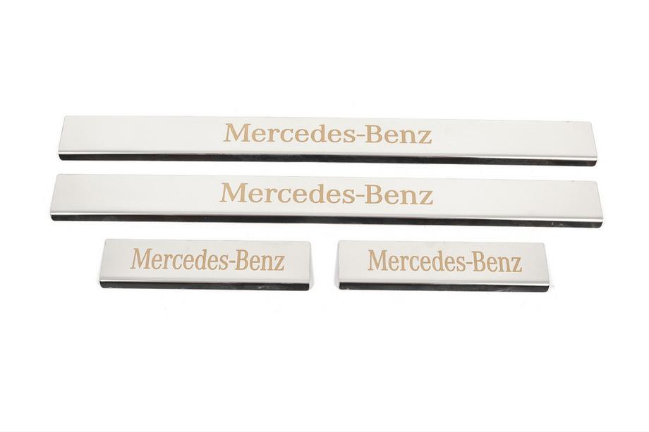 Mercedes C-sarja W204 2007–2015 Carmos-kynnyslistat (4 kpl, ruostumaton teräs) Image