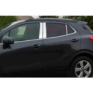 Ovipilarilistat (6 kpl, ruostumaton teräs) Opel Mokka 2012–2021 kuva 1