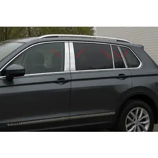 Ovipilarilistat (10 kpl, ruostumaton teräs) Volkswagen Tiguan 2016–2023 kuva 1
