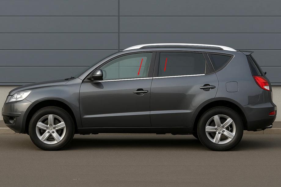 Geely Emgrand X7 2011– Ikkunankehyslistat (4 kpl, ruostumaton teräs) Image