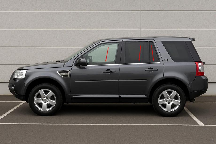 Land Rover Freelander II 2006–2014 Ikkunalistat (6 kpl, ruostumaton teräs) Image