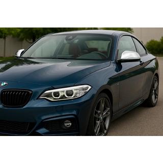 Sivupeilien kuoret (2 kpl, ruostumaton teräs) Carmos BMW 2-sarja F22/F23 2014–2021 kuva 3